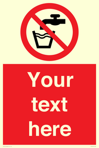 Custom prohibition not drinking water